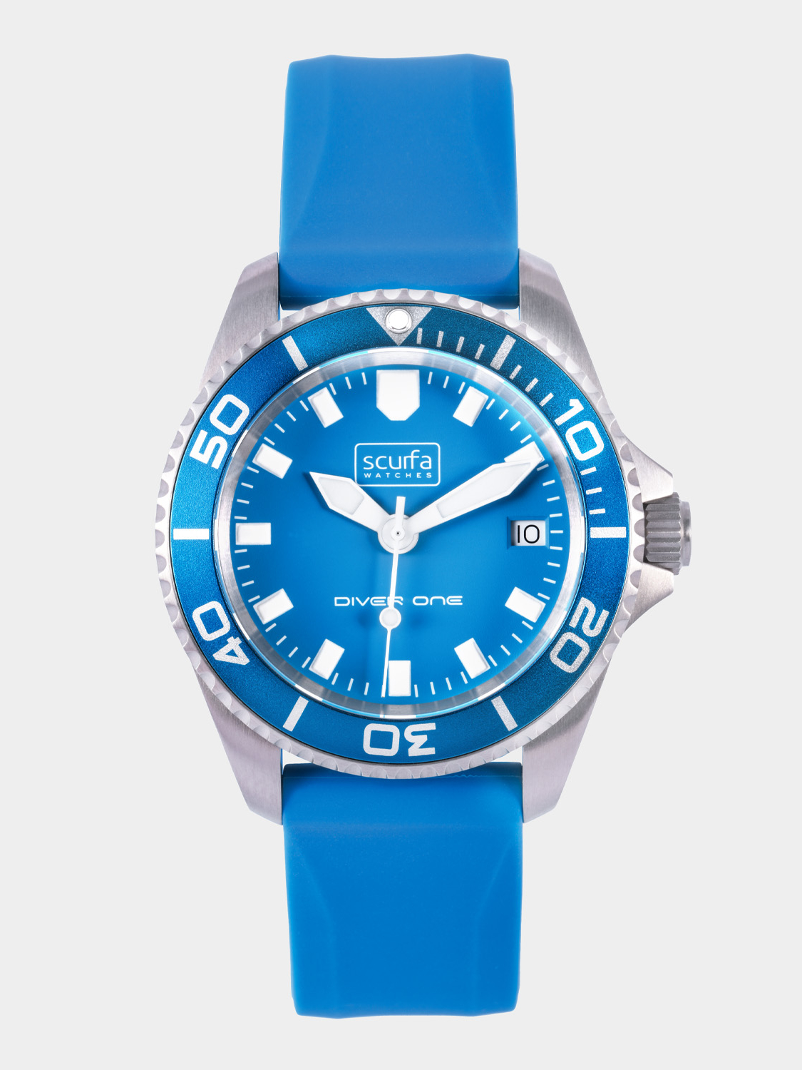 Diver One D1 500 Titanium Light Blue 01