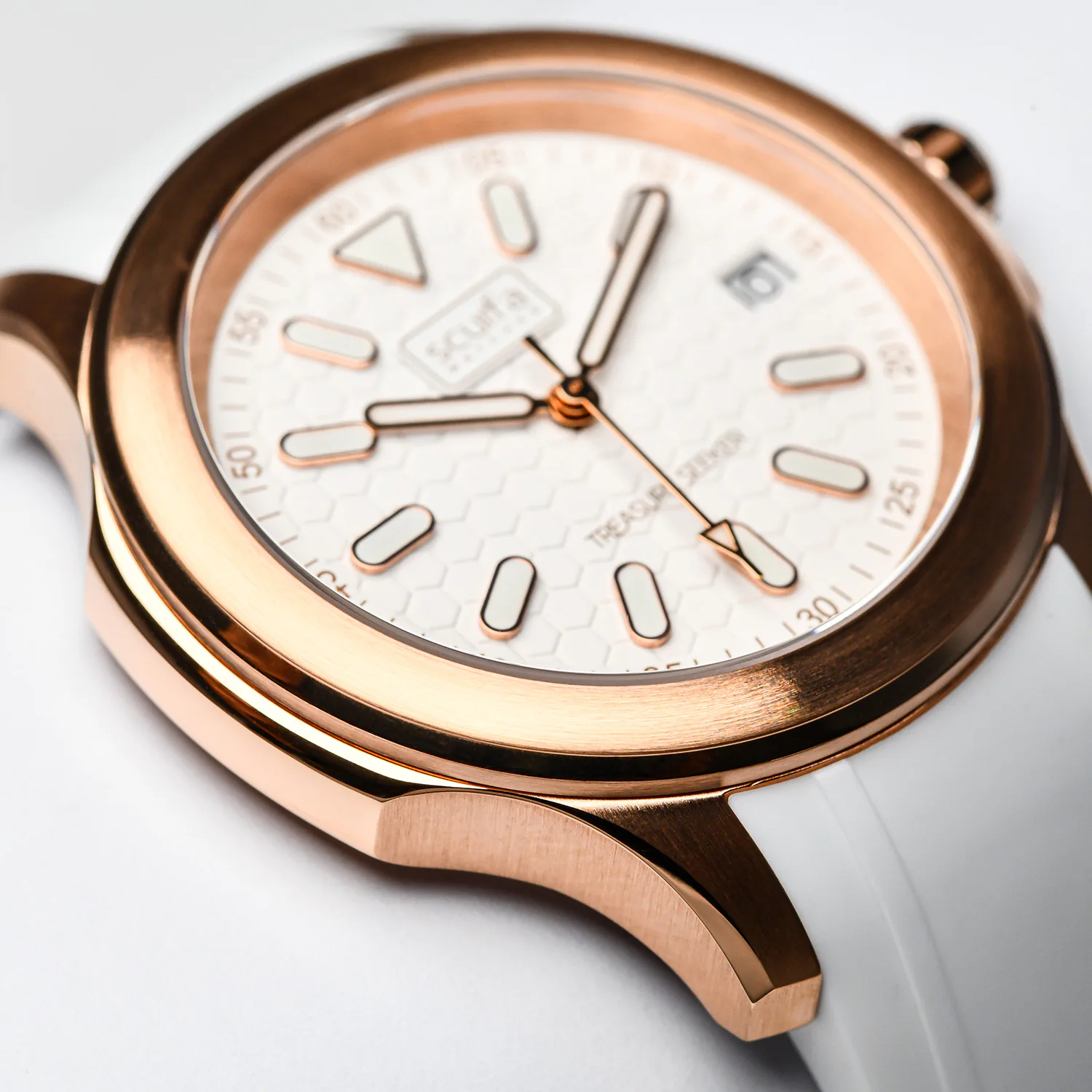 Treasure Seeker Women White Rosegold 06