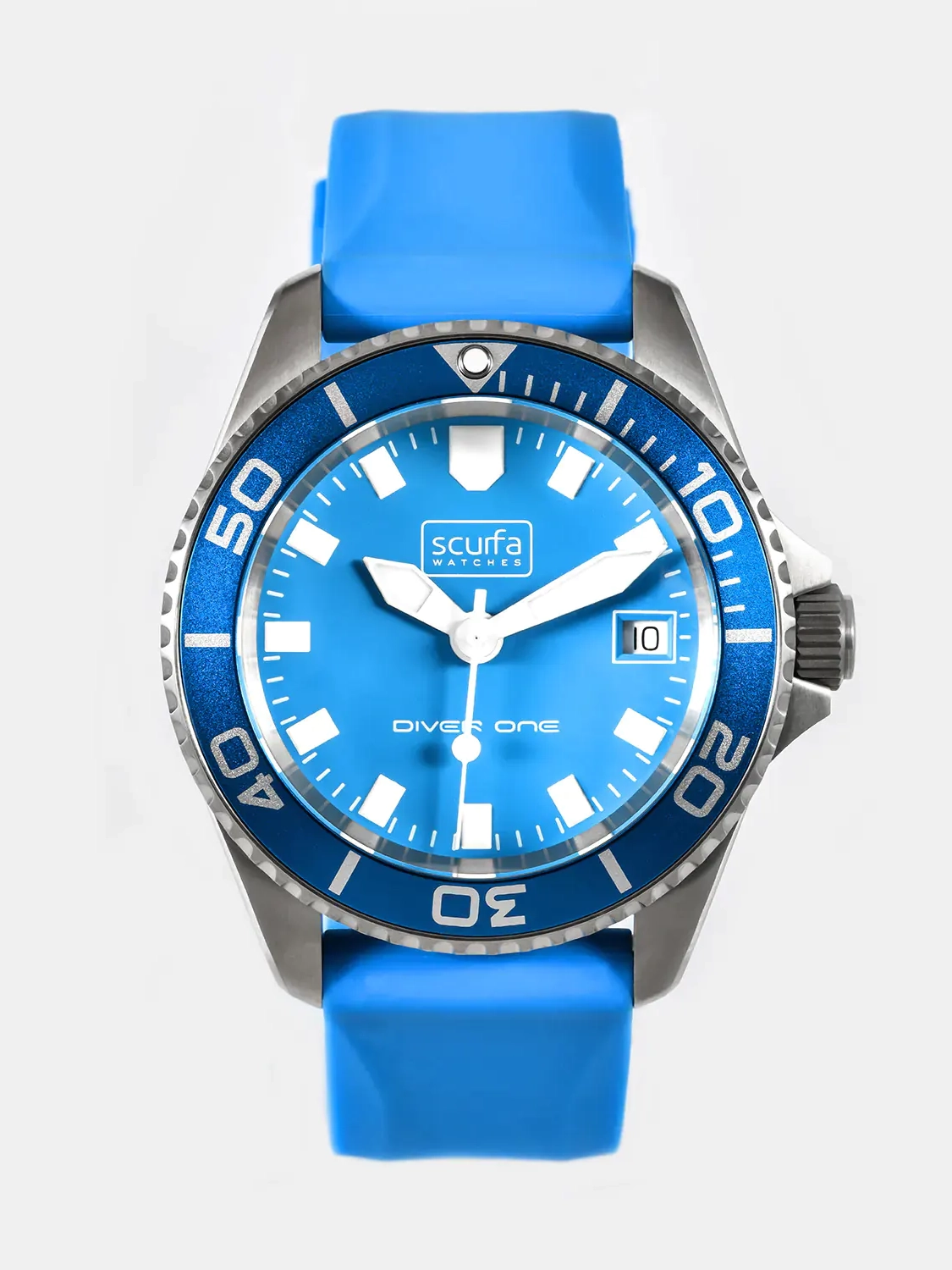 Diver One D1 500 Titanium Light Blue 01