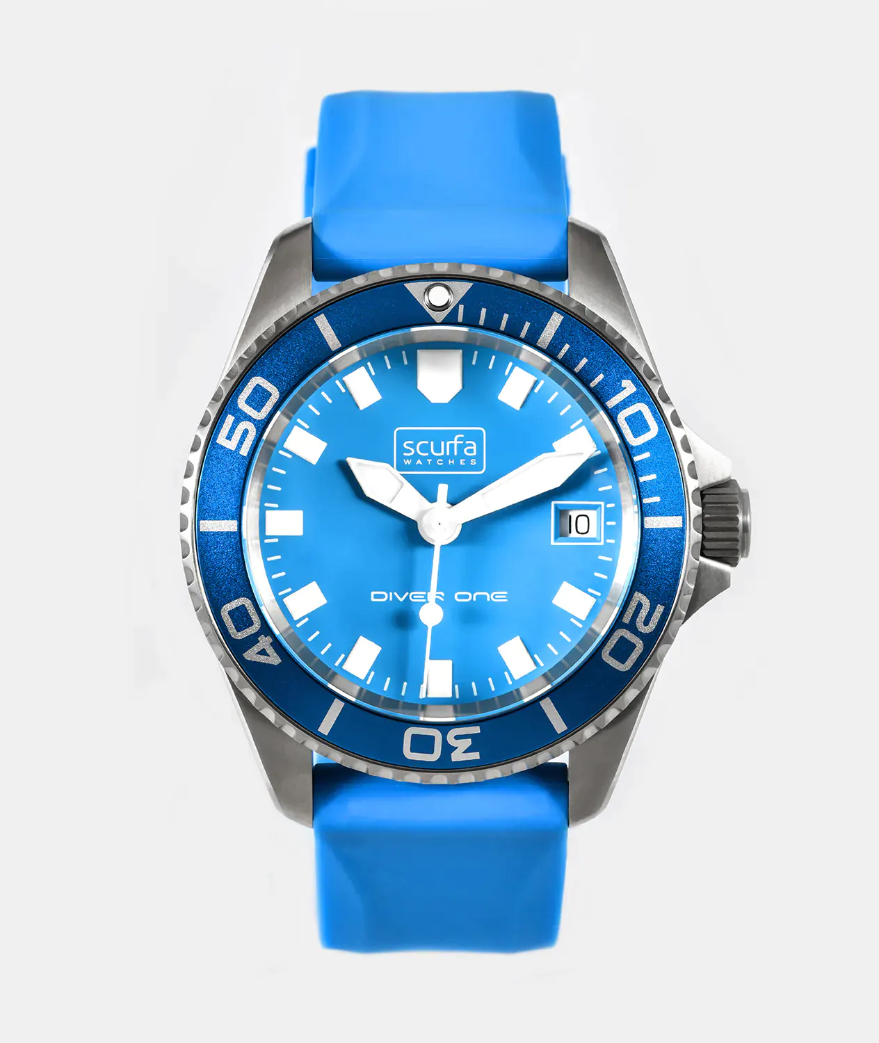 Diver One D1 500 Titanium Light Blue 01