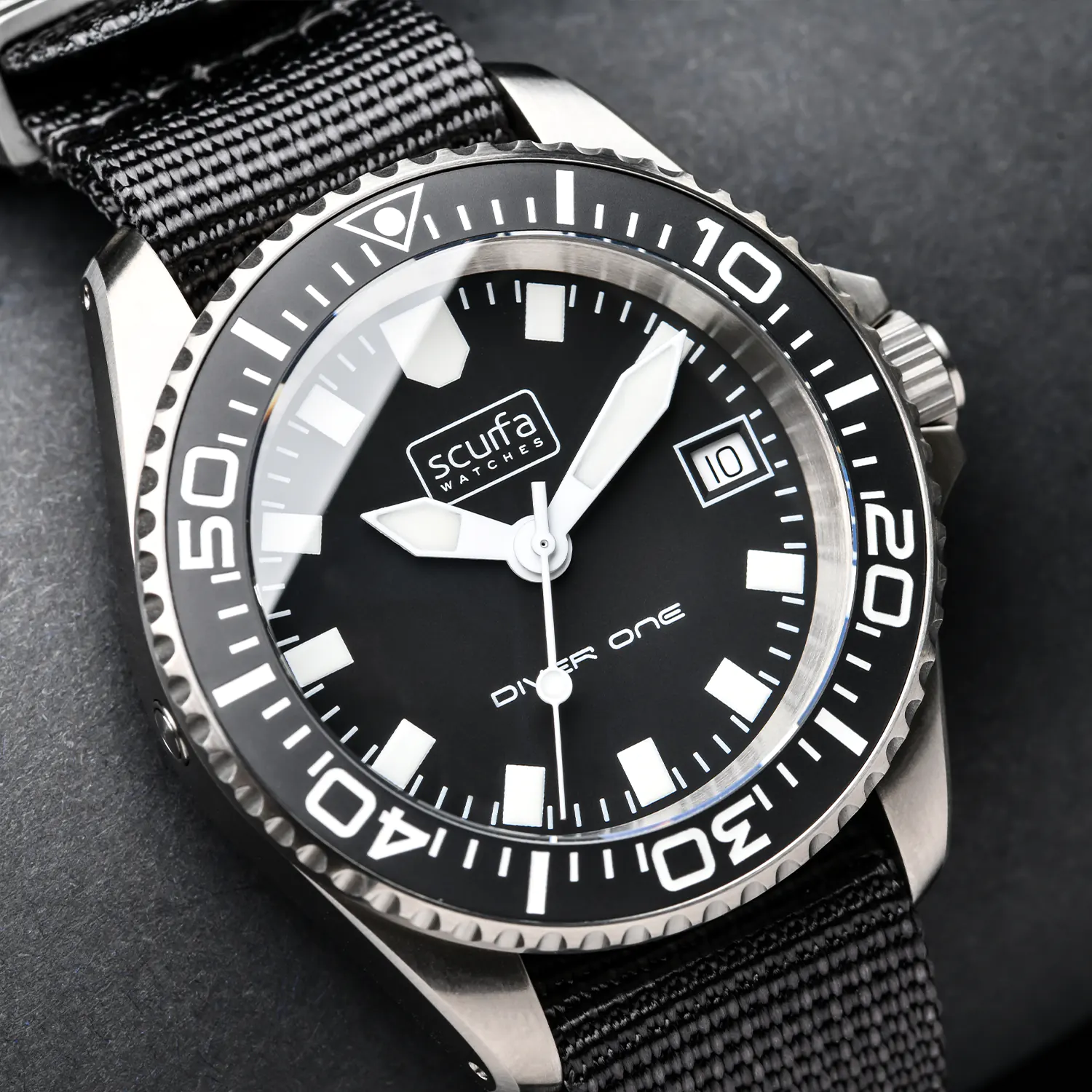 M.S.24 Black Diver One Limited Edition | Scurfa Watches